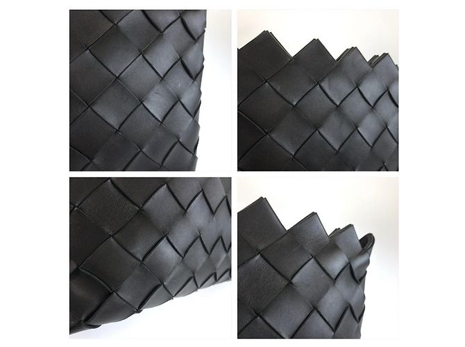 Borsa a pochette Intrecciato Bottega Veneta Nero - vista 6