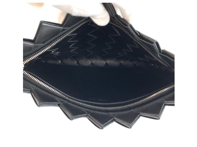 Borsa a pochette Intrecciato Bottega Veneta Nero - vista 7