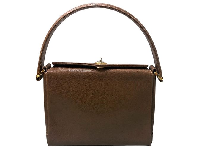 Borsa a mano Gucci in pelle di vitello Marrone - vista 2
