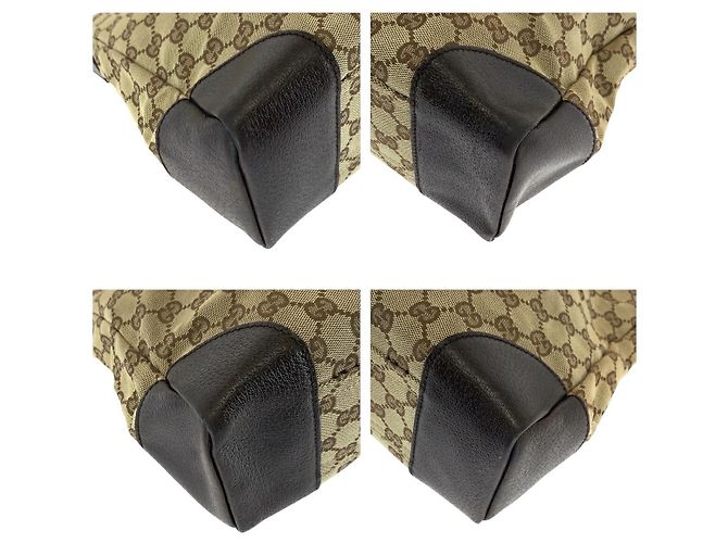 Borsa a tracolla Gucci GG Canvas 110054 Marrone - vista 4