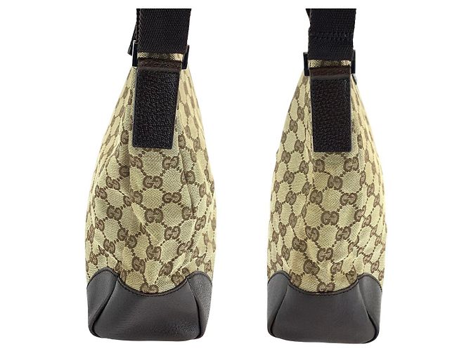 Borsa a tracolla Gucci GG Canvas 110054 Marrone - vista 8