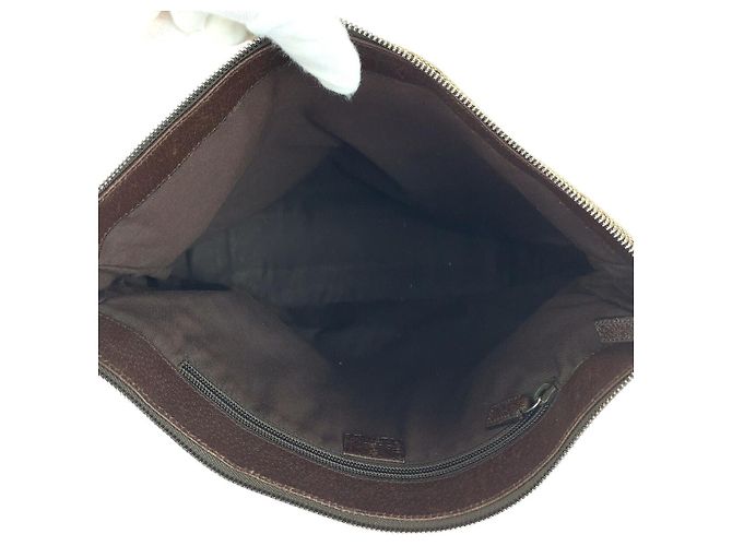 Borsa a tracolla Gucci GG Canvas 110054 Marrone - vista 9