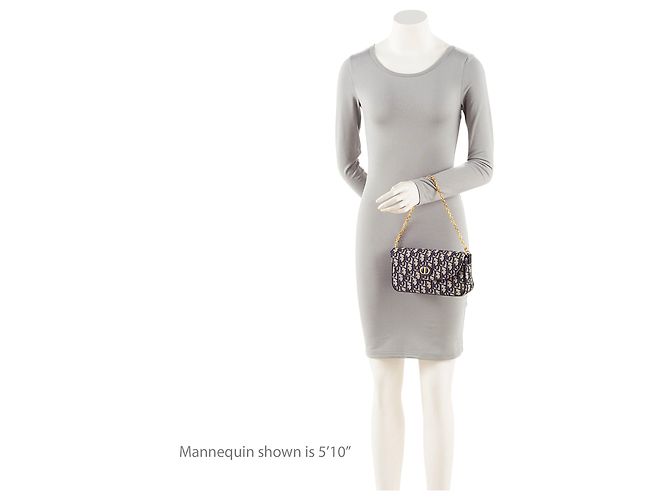 Autre Marque Bolso Dior Oblique 30 Montaigne D-Vine con cadena - VENTA FINAL Azul - vista 5