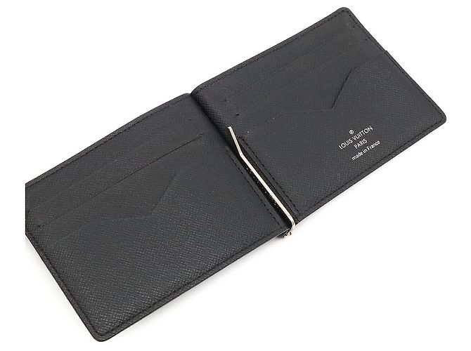Louis Vuitton Taiga Portefeuille Pans Wallet Negro - vista 4
