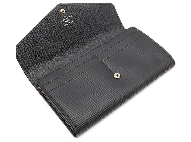Louis Vuitton Portefeuille Sarah Long Wallet Nero - vista 6