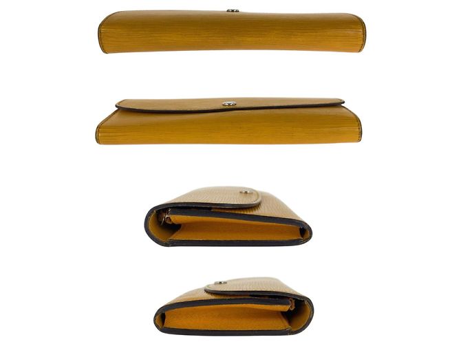 Louis Vuitton Portefeuille Emilie Long Wallet Giallo - vista 10