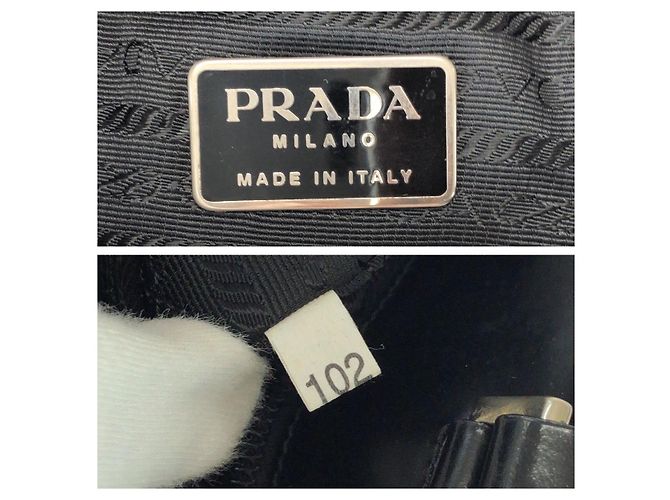 Saco Tote Prada em couro envernizado Preto - vista 4