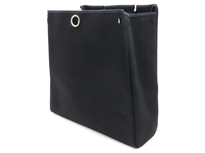 Hermès Hermes Herbag MM Schultertasche Schwarz - Ansicht 9