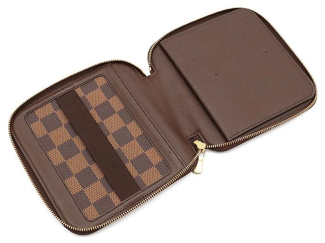 Portafoglio Louis Vuitton Damier Organizer Olaf Marrone - vista 5