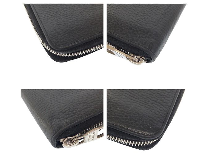 Louis Vuitton Zippy Wallet Vertical Nero - vista 3