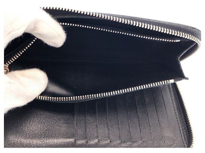 Louis Vuitton Zippy Wallet Vertical Nero - vista 7