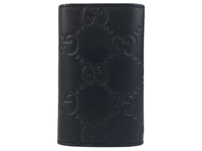 Gucci Rubber Effect Key Case Black - view 2