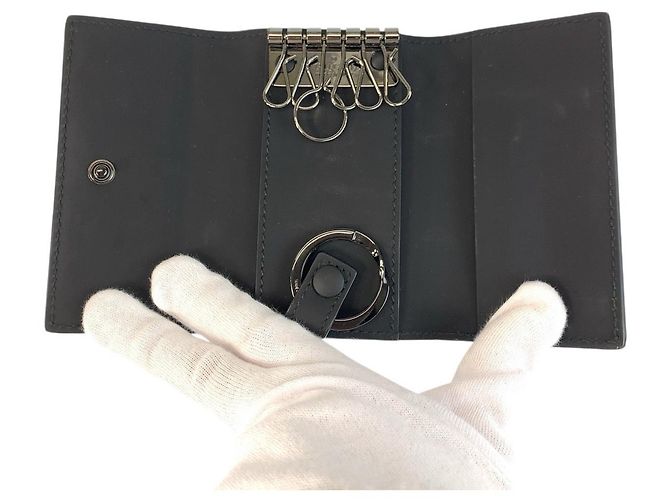 Gucci Rubber Effect Key Case Black - view 4