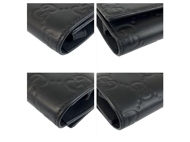 Gucci Rubber Effect Key Case Black - view 5