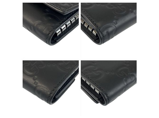 Gucci Rubber Effect Key Case Black - view 6
