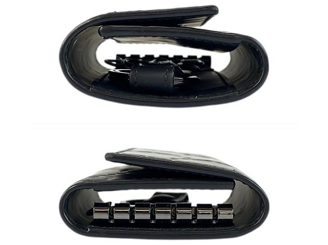 Gucci Rubber Effect Key Case Black - view 8