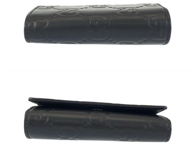 Gucci Rubber Effect Key Case Black - view 9