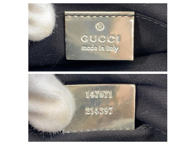 Borsa a tracolla Gucci Sherry Line GG Canvas Grigio - vista 3