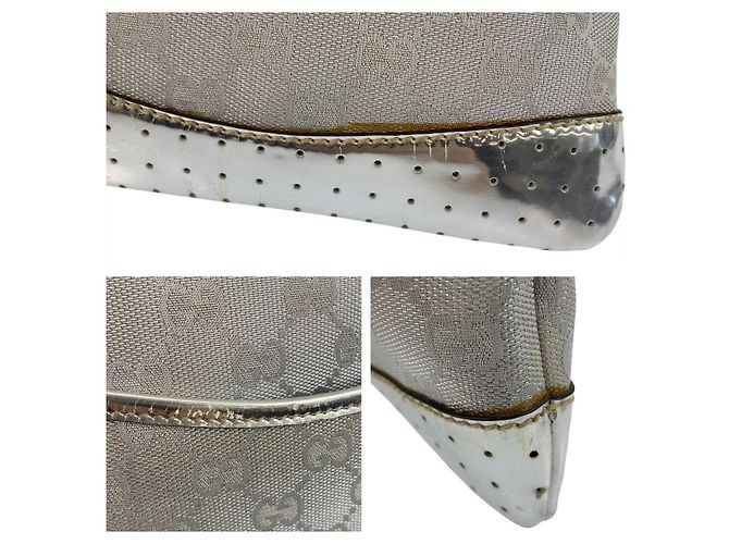 Borsa a tracolla Gucci Sherry Line GG Canvas Grigio - vista 5