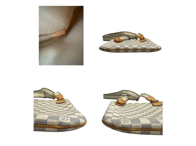 Louis Vuitton Damier Azur Schultertasche Weiß - Ansicht 7