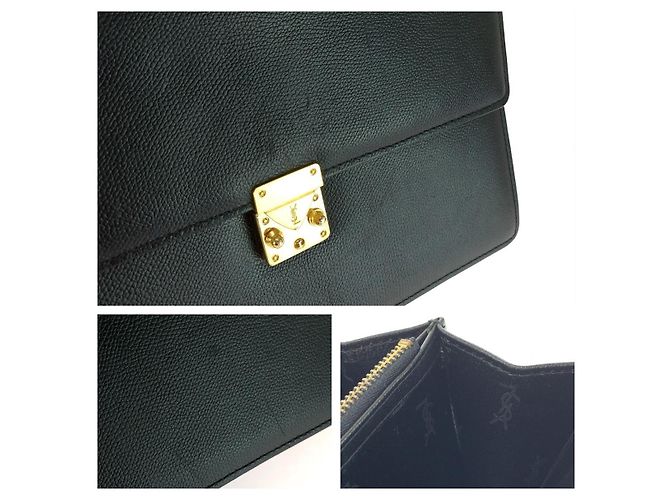 Autre Marque Clutch Yves Saint Laurent Nero - vista 5