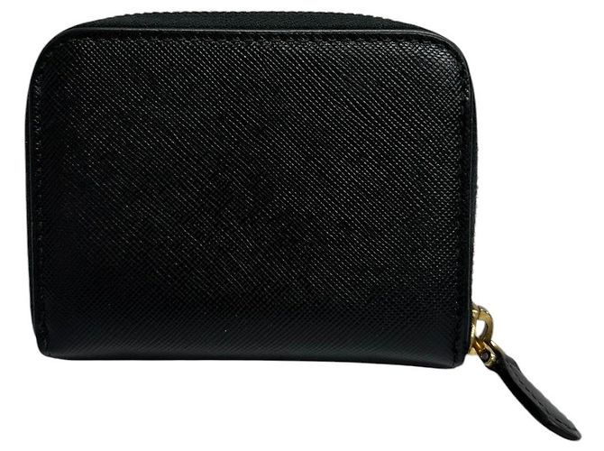 Prada Saffiano Münzbeutel Schwarz - Ansicht 2