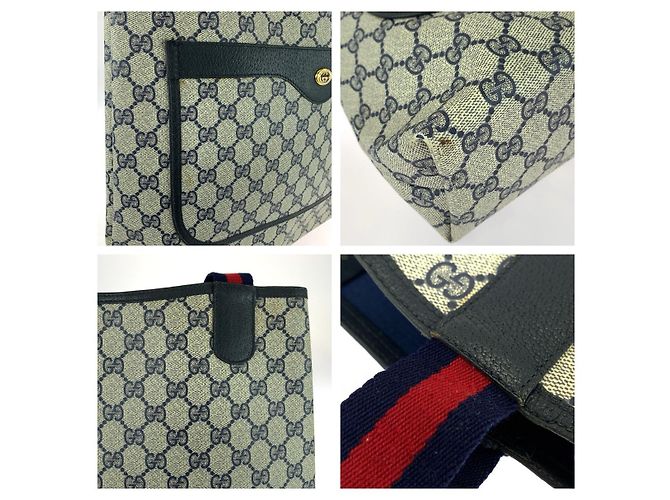 Borsa Tote Gucci Old Gucci Shelly Line Multicolore - vista 5