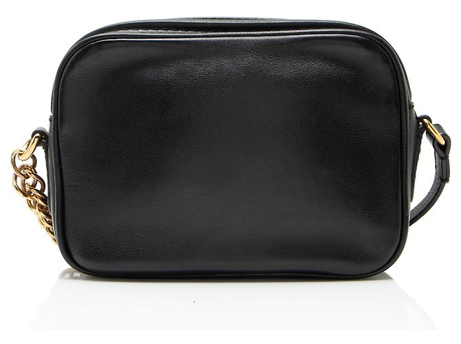 Bolsa Camera Burberry em couro com elos Preto - vista 3