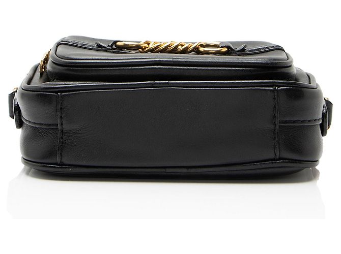 Bolsa Camera Burberry em couro com elos Preto - vista 4