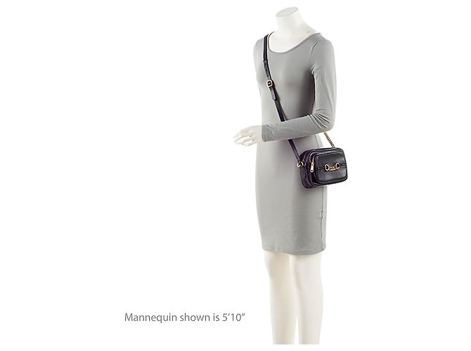 Bolsa Camera Burberry em couro com elos Preto - vista 5
