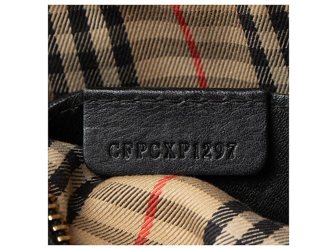 Bolsa Camera Burberry em couro com elos Preto - vista 6