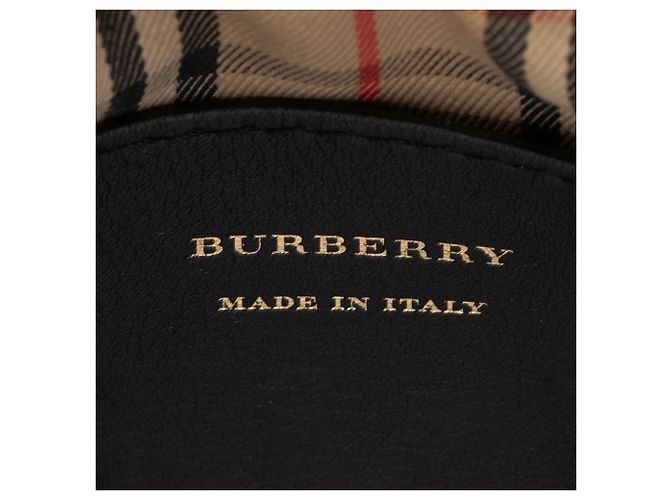 Bolsa Camera Burberry em couro com elos Preto - vista 8