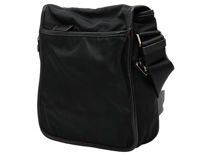 Sac bandoulière Prada Triangle Logo Noir - vue 2