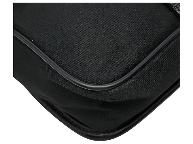 Sac bandoulière Prada Triangle Logo Noir - vue 6