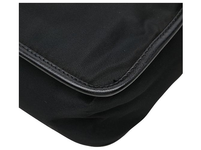 Sac bandoulière Prada Triangle Logo Noir - vue 7