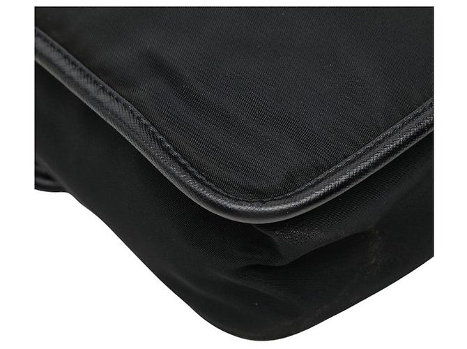 Sac bandoulière Prada Triangle Logo Noir - vue 8