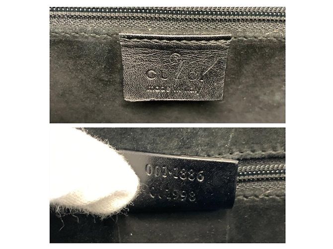 Borsa a tracolla Gucci Bamboo Nero - vista 3
