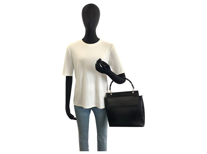 Borsa a tracolla Gucci Bamboo Nero - vista 7