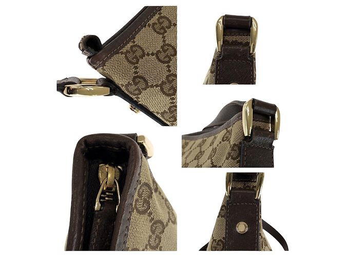 Borsa a tracolla Gucci Abbey Marrone - vista 6
