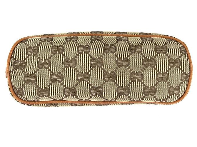 Bolso Gucci Vintage GG Canvas Castaño Beige - vista 10