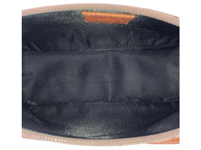 Bolso Gucci Vintage GG Canvas Castaño Beige - vista 9