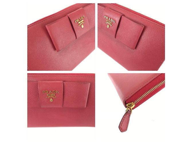 Carteira Longa Prada Saffiano Fiocco Rosa - vista 6