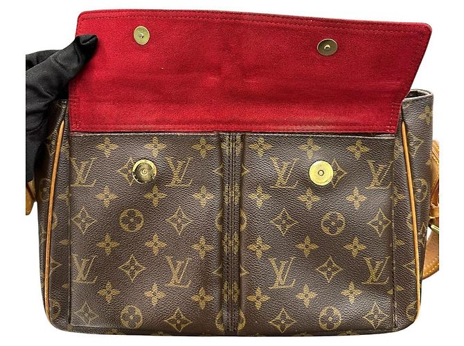 Louis Vuitton Vivasite GM Schultertasche Braun - Ansicht 9