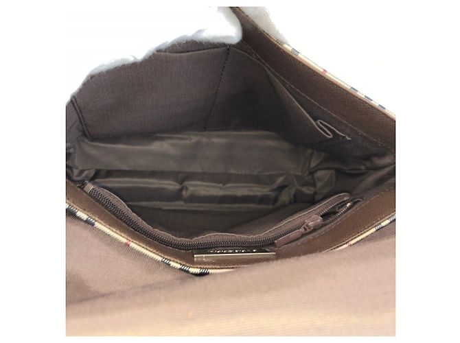 Borsa a tracolla Burberry Check Marrone Beige - vista 8
