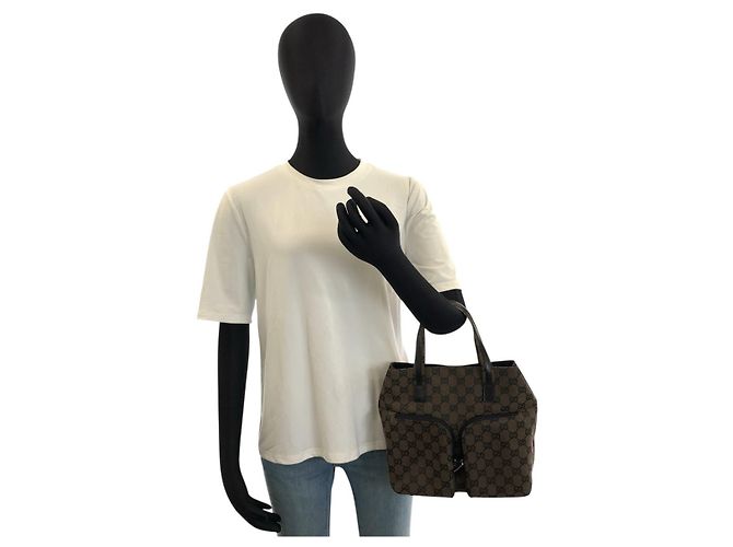 Borsa Tote Gucci GG Canvas Multicolore - vista 5
