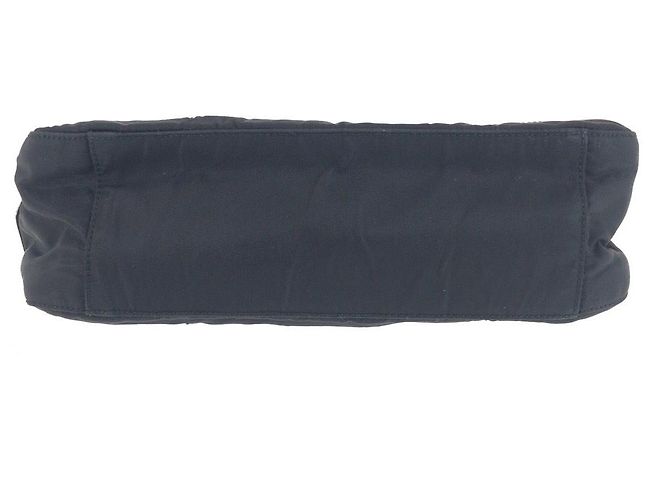 Bolsa de Ombro Prada Tessuto Preto - vista 10