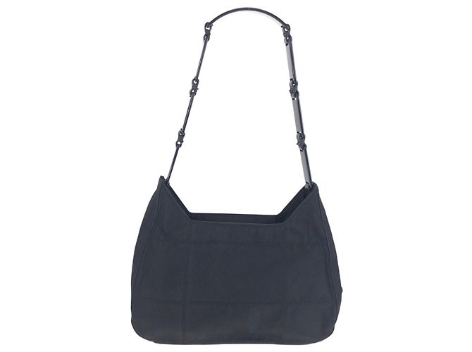 Bolsa de Ombro Prada Tessuto Preto - vista 2
