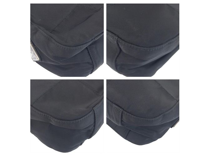 Bolsa de Ombro Prada Tessuto Preto - vista 3