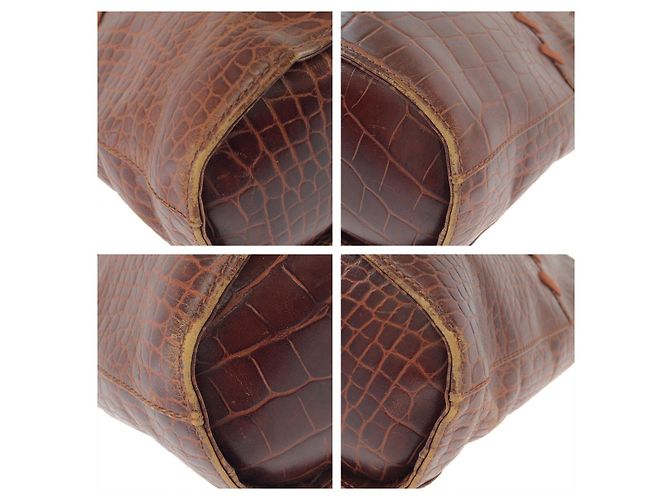 Autre Marque Borsa a tracolla Whipstitch Yves Saint Laurent Marrone - vista 3