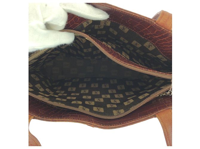 Autre Marque Borsa a tracolla Whipstitch Yves Saint Laurent Marrone - vista 9
